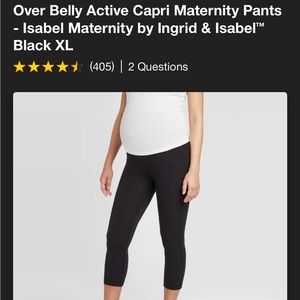 Isabel Maternity active capri pants from Target.
